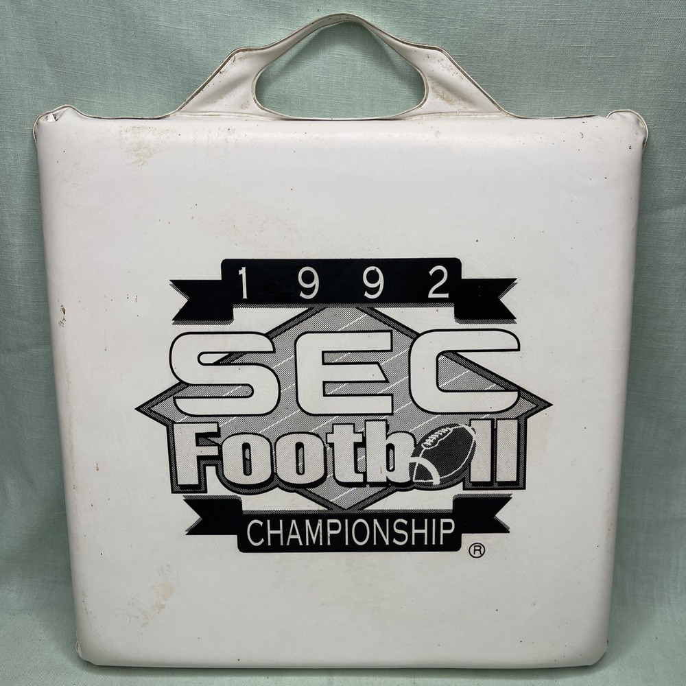 1992 SEC Football Championship Seat Cushion Dr Pepper Stadium Pad 14x14